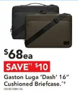 Harvey Norman Gaston Luga 'Dash' 16" Cushioned Briefcase offer