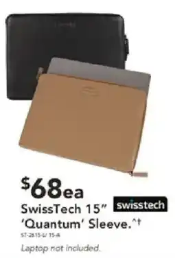 Harvey Norman SwissTech 15" 'Quantum' Sleeve offer