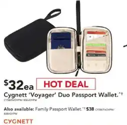 Harvey Norman Cygnett 'Voyager' Duo Passport Wallet offer