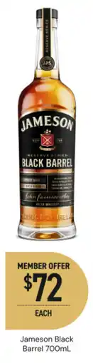 Dan Murphy's Jameson Black Barrel offer