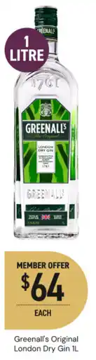 Dan Murphy's Greenalls Original London Dry Gin offer