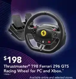 Harvey Norman Thrustmaster T98 Ferrari 296 GTS Racing Wheel offer