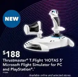 Harvey Norman Thrustmaster T.Flight 'HOTAS 5' Microsoft Flight Simulator for PC and PlayStation offer