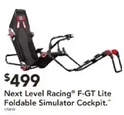 Harvey Norman Next Level Racing F-GT Lite Foldable Simulator Cockpit. offer