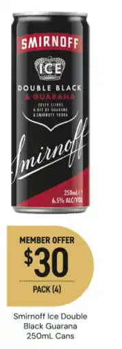 Dan Murphy's Smirnoff Ice Double Black Guarana offer