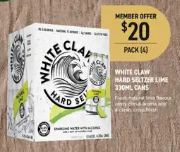 Dan Murphy's White Claw Hard Seltzer Lime offer