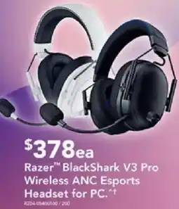 Harvey Norman Razer BlackShark V3 Pro Wireless ANC Esports Headset for PC offer