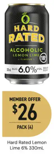 Dan Murphy's Hard Rated Lemon Lime offer