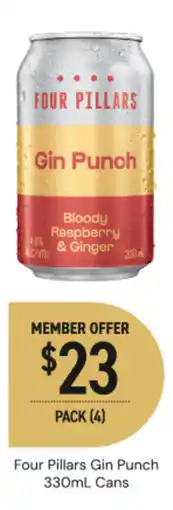 Dan Murphy's Four Pillars Gin Punch offer