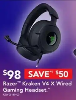 Harvey Norman Razer Kraken V4 X Wired Gaming Headset offer