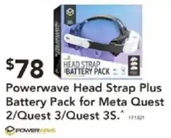 Harvey Norman Powerwave Head Strap Plus Battery Pack for Meta Quest 2/Quest 3/Quest 3S offer