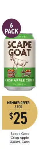Dan Murphy's Scape Goat Crisp Apple Cans offer