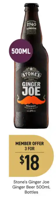 Dan Murphy's Stone's Ginger Joe Ginger Beer offer