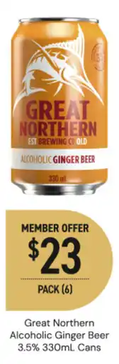 Dan Murphy's Great Northern Alcoholic Ginger Beer offer