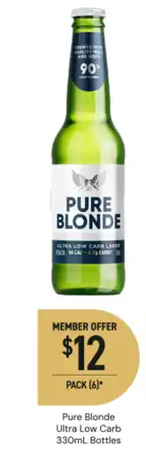 Dan Murphy's Pure Blonde Ultra Low Carb offer