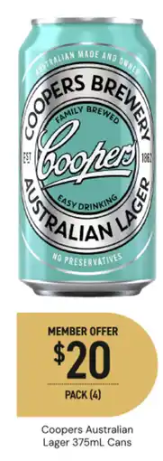 Dan Murphy's Coopers Australian Lager offer