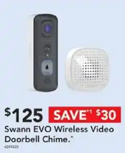 Harvey Norman Swann EVO Wireless Video Doorbell Chime offer