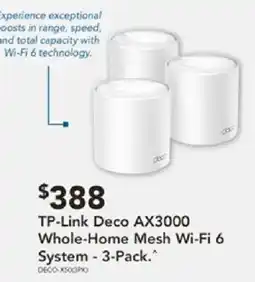 Harvey Norman TP-Link Deco AX3000 Whole-Home Mesh Wi-Fi 6 System offer