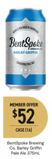 Dan Murphy's BentSpoke Brewing Co. Barley Griffin Pale Ale offer