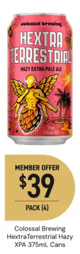 Dan Murphy's Colossal Brewing HextraTerrestrial Hazy XPA offer