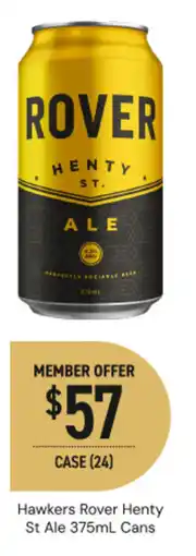 Dan Murphy's Hawkers Rover Henty St Ale offer