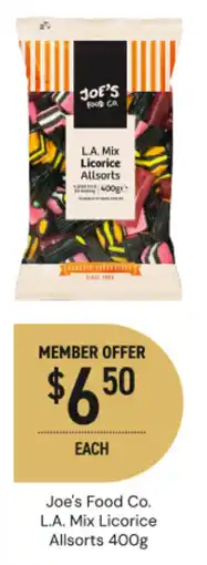 Dan Murphy's Joe's Food Co. L.A. Mix Licorice Allsorts offer
