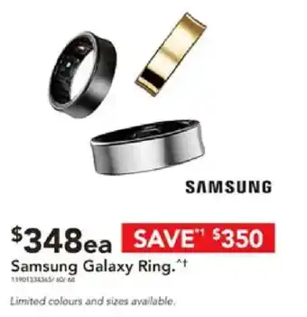 Harvey Norman Samsung Galaxy Ring offer