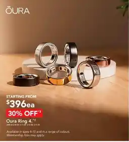 Harvey Norman Oura Ring 4 offer