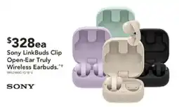 Harvey Norman Sony LinkBuds Clip Open-Ear Truly Wireless Earbuds offer