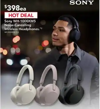 Harvey Norman Sony WH-1000XM5 Noise-Cancelling Wireless Headphones offer