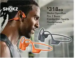 Harvey Norman Shokz OpenRun Pro 2 Bone Conduction Sports Headphones offer