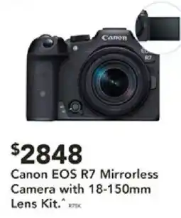 Harvey Norman Canon EOS R7 Mirrorless Camera with 18-150mm Lens Kit offer