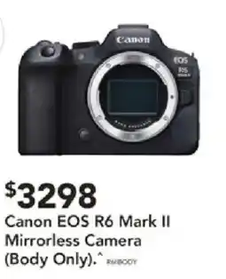 Harvey Norman Canon EOS R6 Mark II Mirrorless Camera offer