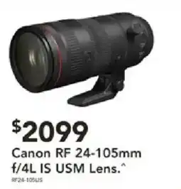 Harvey Norman Canon RF 24-105mm f/4L IS USM Lens. offer