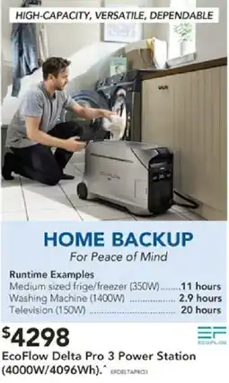 Harvey Norman EcoFlow Delta Pro 3 Power Station offer