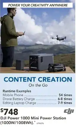 Harvey Norman DJI Power 1000 Mini Power Station offer