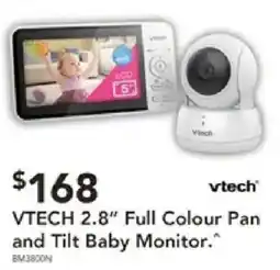 Harvey Norman VTECH 2.8" Full Colour Pan and Tilt Baby Monitor. offer