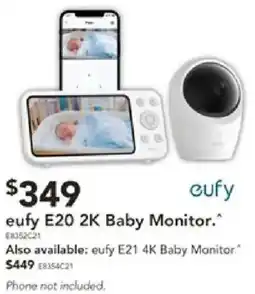 Harvey Norman eufy E20 2K Baby Monitor offer