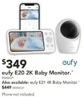 Harvey Norman eufy E20 2K Baby Monitor offer