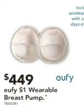 Harvey Norman eufy S1 Wearable Breast Pump offer