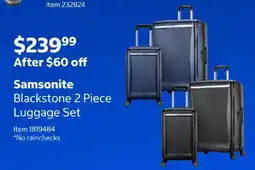 Costco Samsonite Blackstone 2 Piece Luggage Set offer
