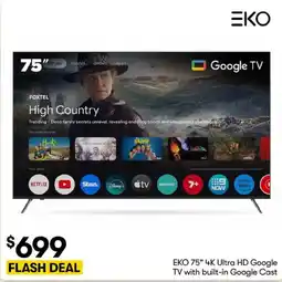 BIG W EKO 75 4K Ultra HD Google TV offer