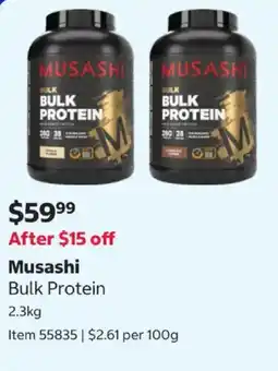 Costco Musashi Bulk Protein offer