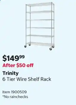 Costco Trinity 6 Tier Wire Shelf Rack offer