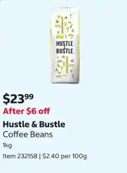 Costco Hustle & Bustle Coffee Beans offer