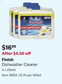 Costco Finish Dishwasher Cleaner offer