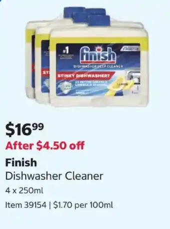 Costco Finish Dishwasher Cleaner offer