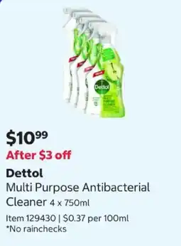 Costco Dettol Multi Purpose Antibacterial Cleaner offer