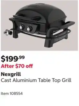 Costco Nexgrill Cast Aluminium Table Top Grill offer