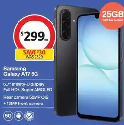 Coles Samsung Galaxy A17 offer